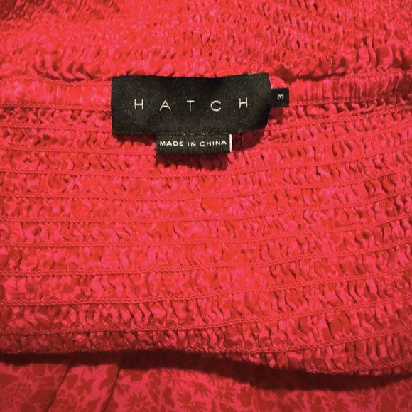 Hatch Cosette Dress Samba Print, Maternity, Smocked Lightweight Ruffle Sleeve, 3 - Picture 6 of 10